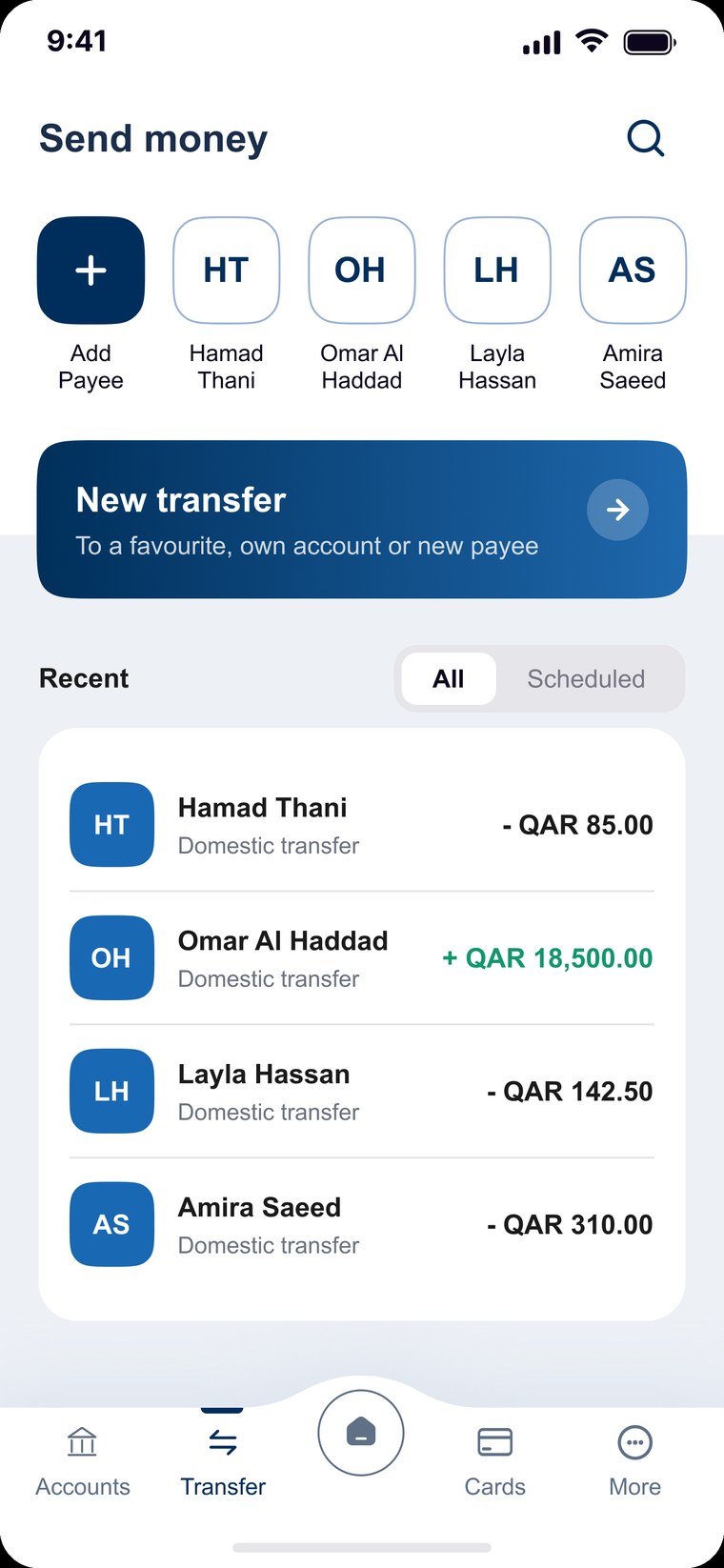 Fintech app screen 2 of 6